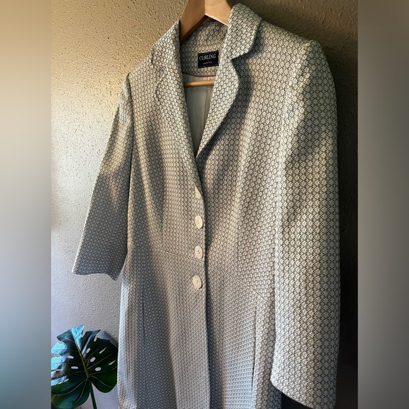 Curling Collection Jacquard 3/4 Sleeve Jacket- Made in France - Picture 14 of 16